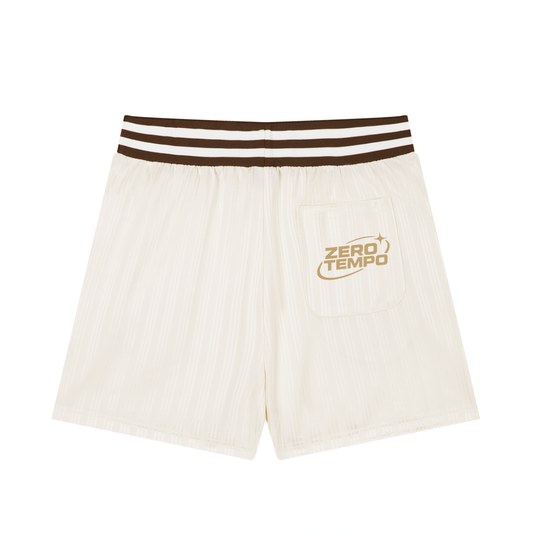 Unisex Striped Drawstring Shorts