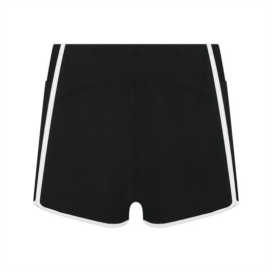 Women's High Rise Color Block Yoga Shorts
