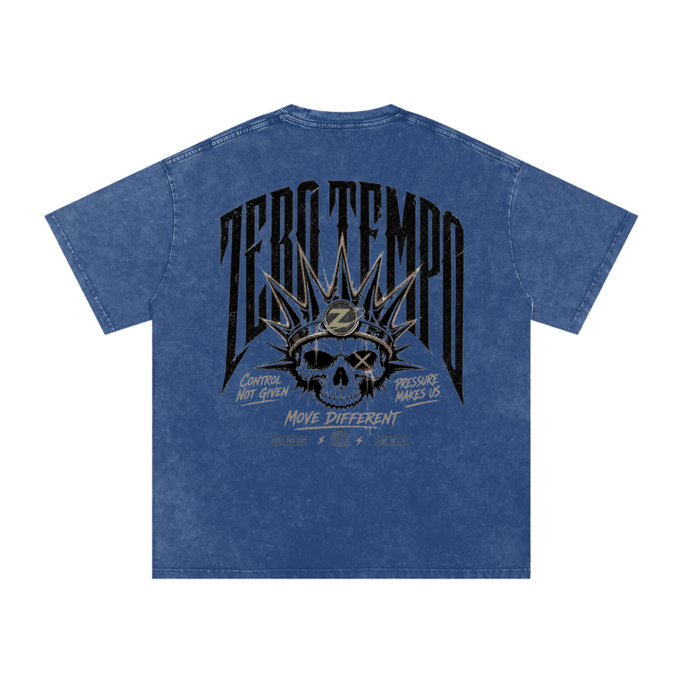Snow Washed Oversized Cotton T-Shirt