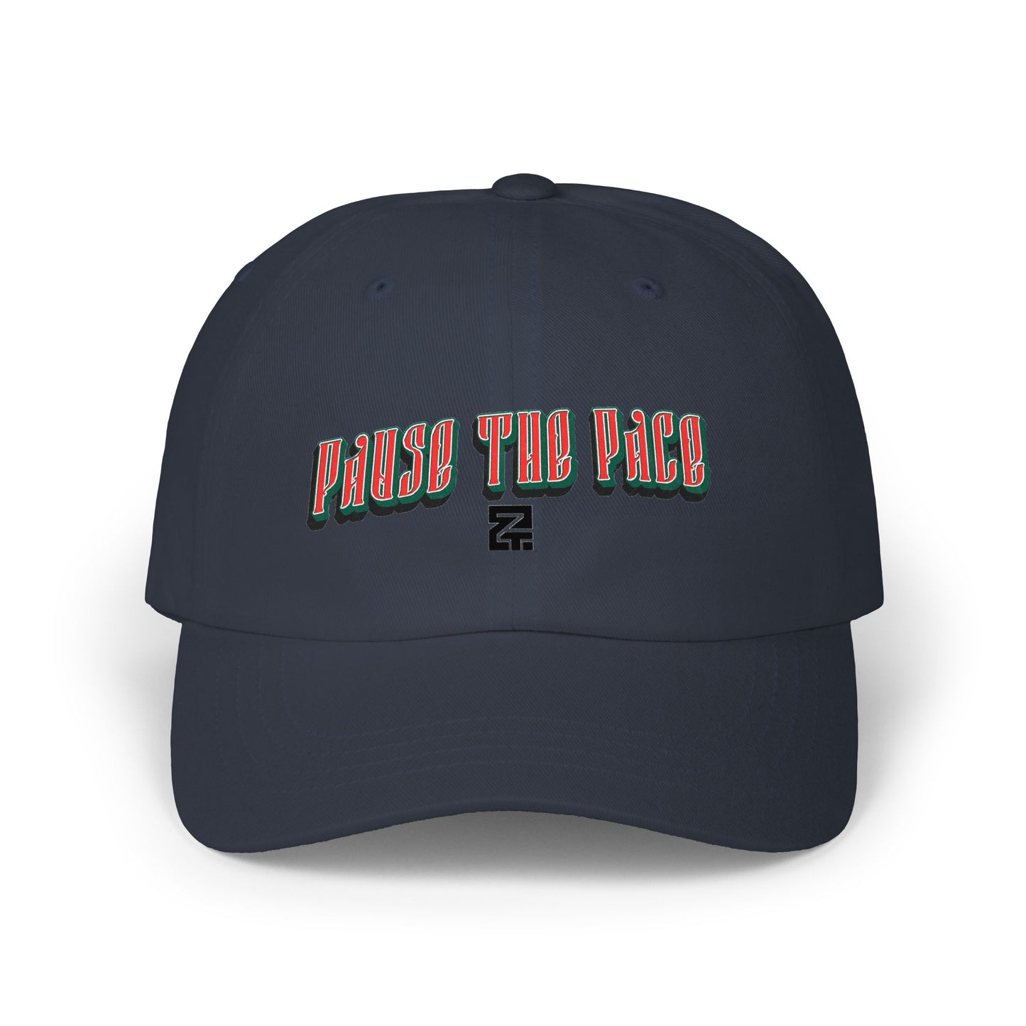 Dad Cap — "Pause the Pace" Embroidered Baseball Hat