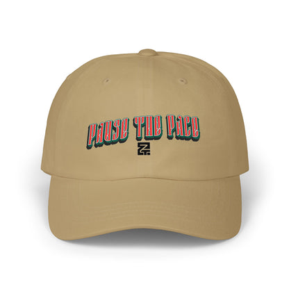 Dad Cap — "Pause the Pace" Embroidered Baseball Hat