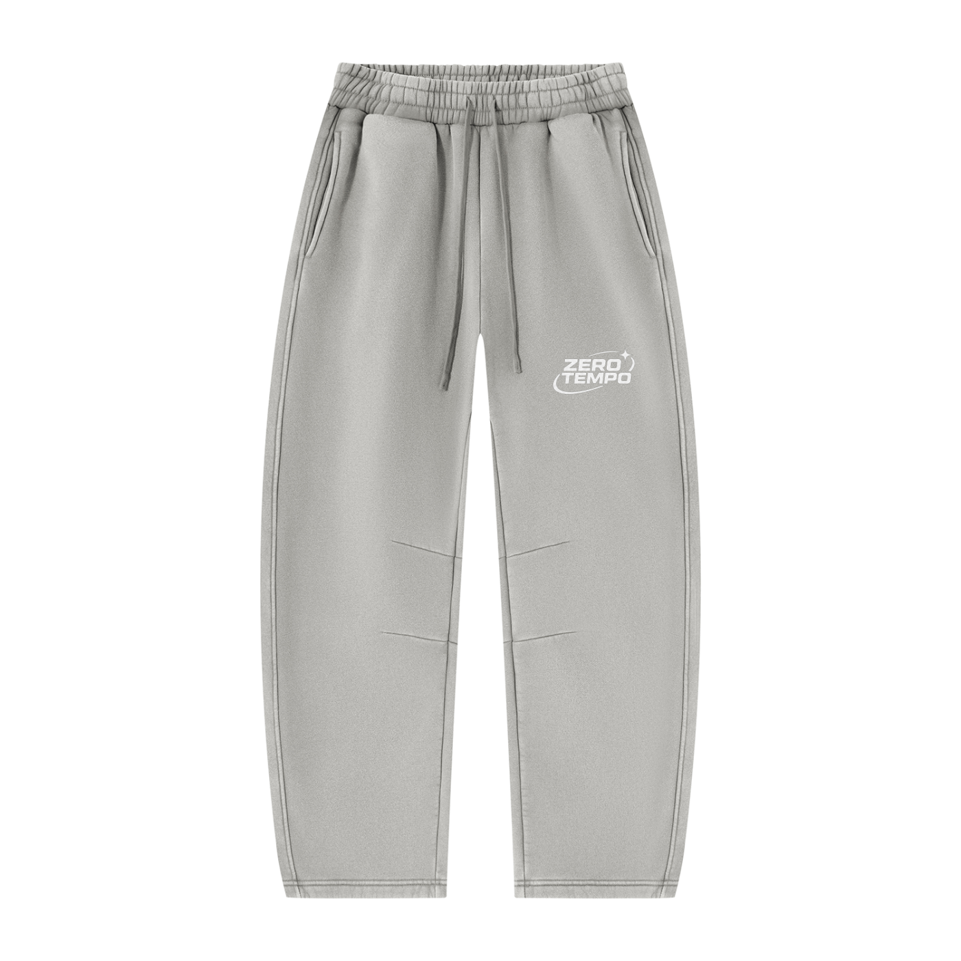 Unisex Vintage Wash Barrel Leg Fleece Sweatpants