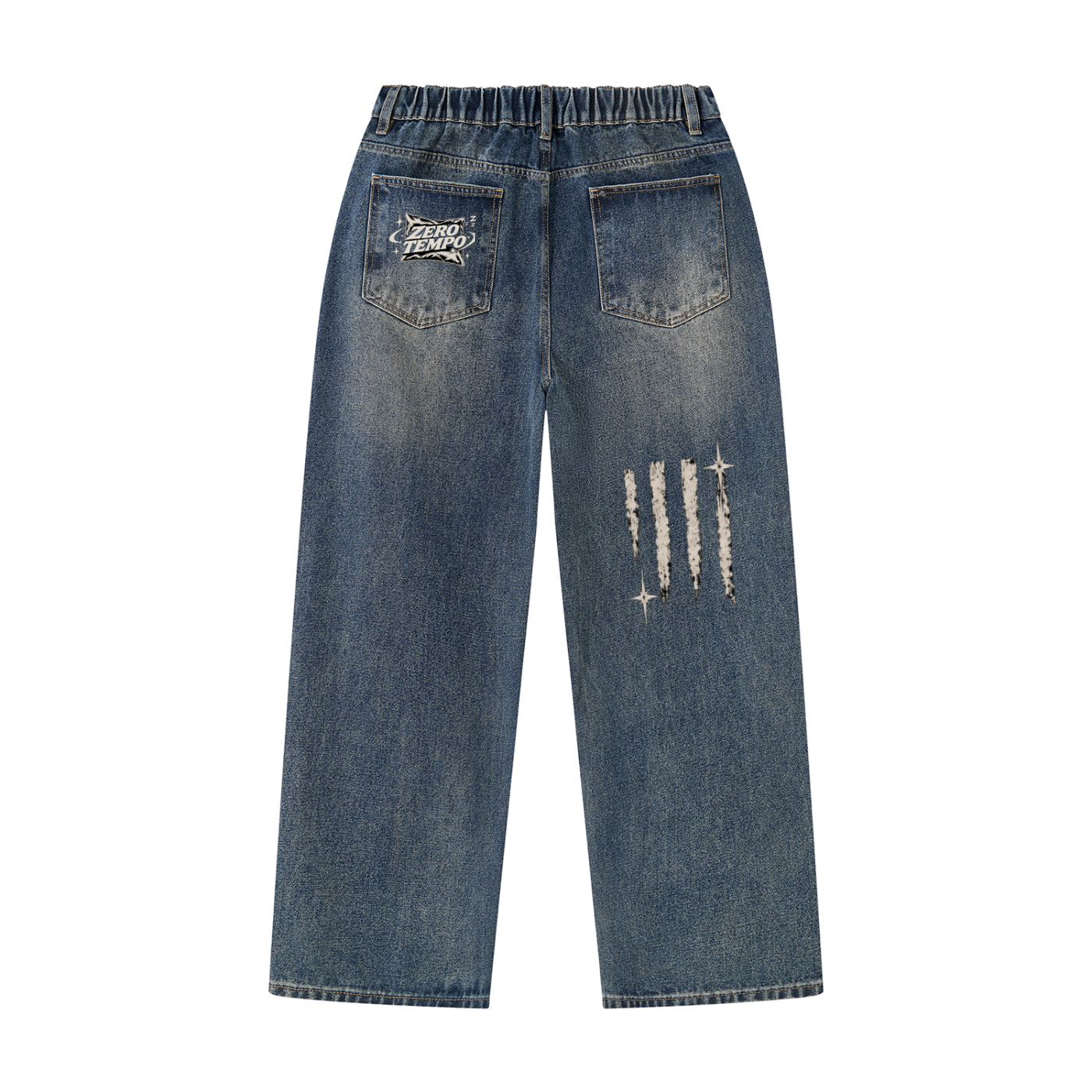 Men's Vintage Wash Denim Jeans