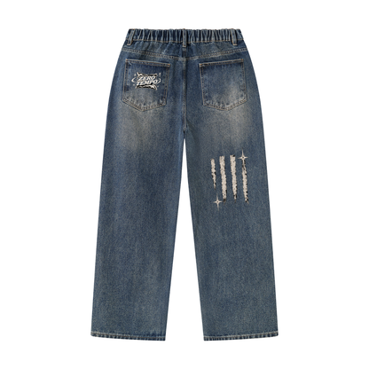 Men's Vintage Wash Denim Jeans