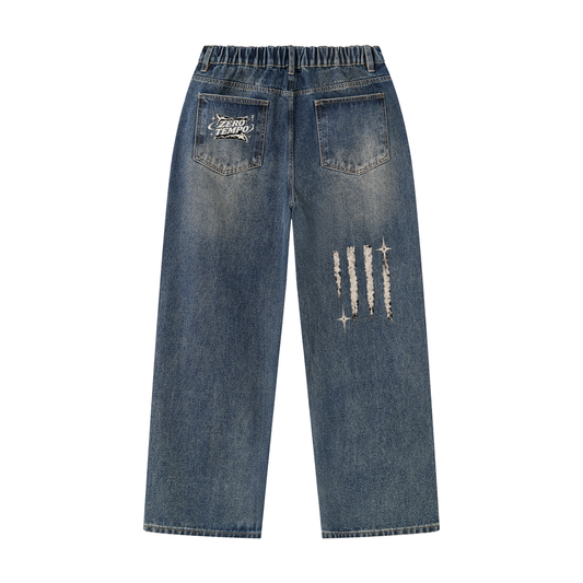 Men's Vintage Wash Denim Jeans