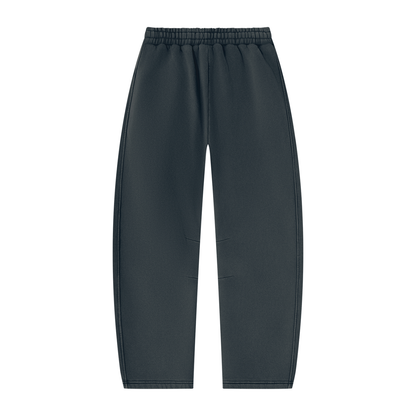 Unisex Vintage Wash Barrel Leg Fleece Sweatpants
