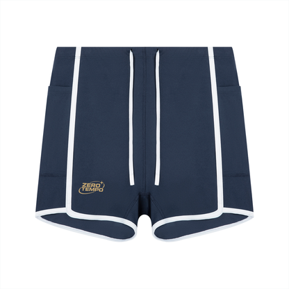 Women's High Rise Color Block Yoga Shorts