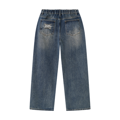 Men's Vintage Wash Denim Jeans