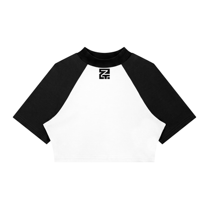 Women’s Color Block Raglan Crop T-Shirt
