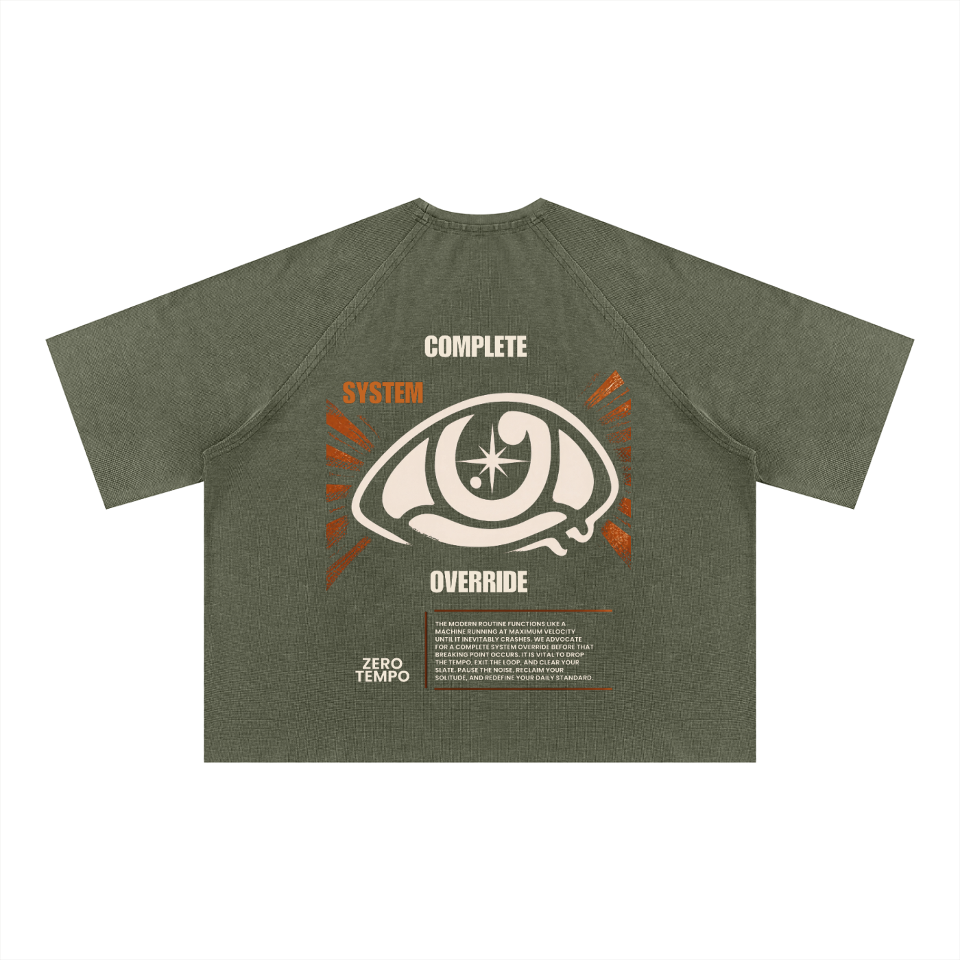 Unisex Mineral Wash Boxy Waffle T-Shirt