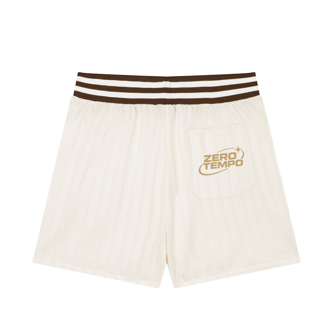 Unisex Striped Drawstring Shorts