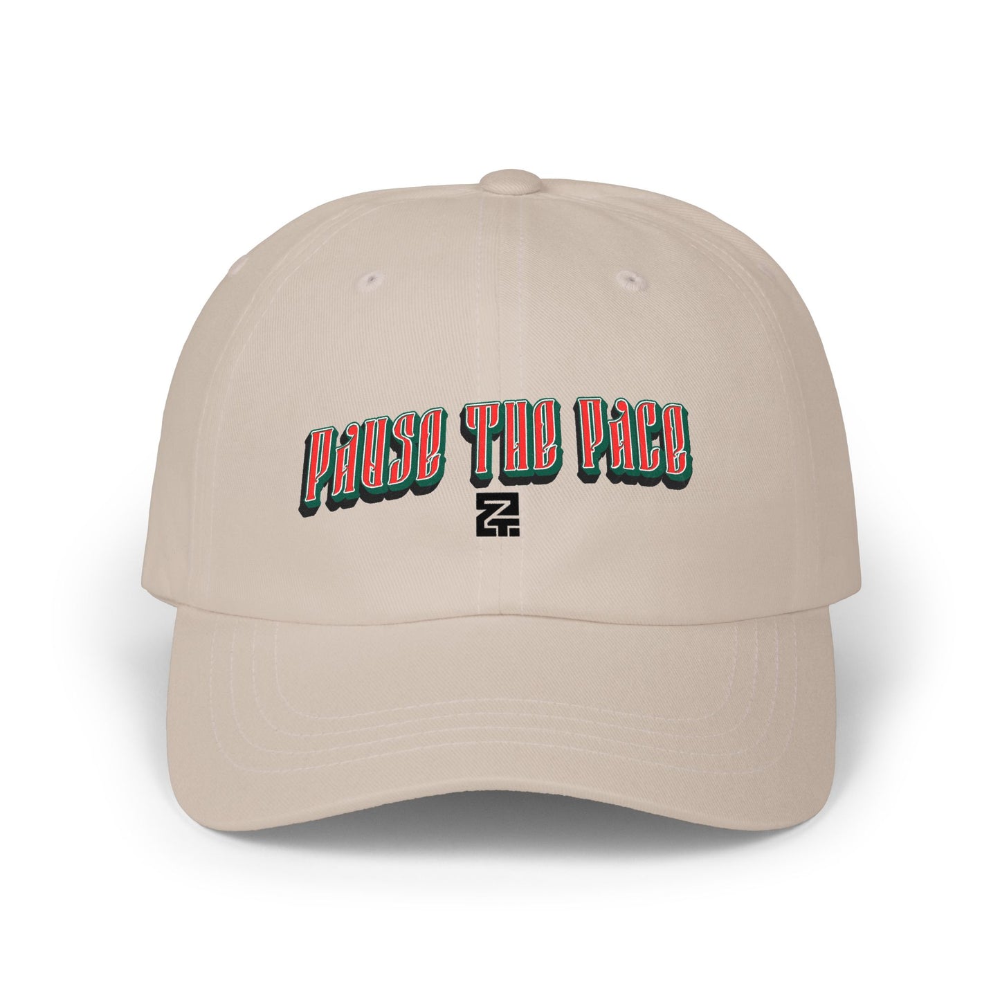 Dad Cap — "Pause the Pace" Embroidered Baseball Hat