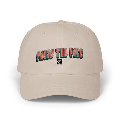 Dad Cap — "Pause the Pace" Embroidered Baseball Hat
