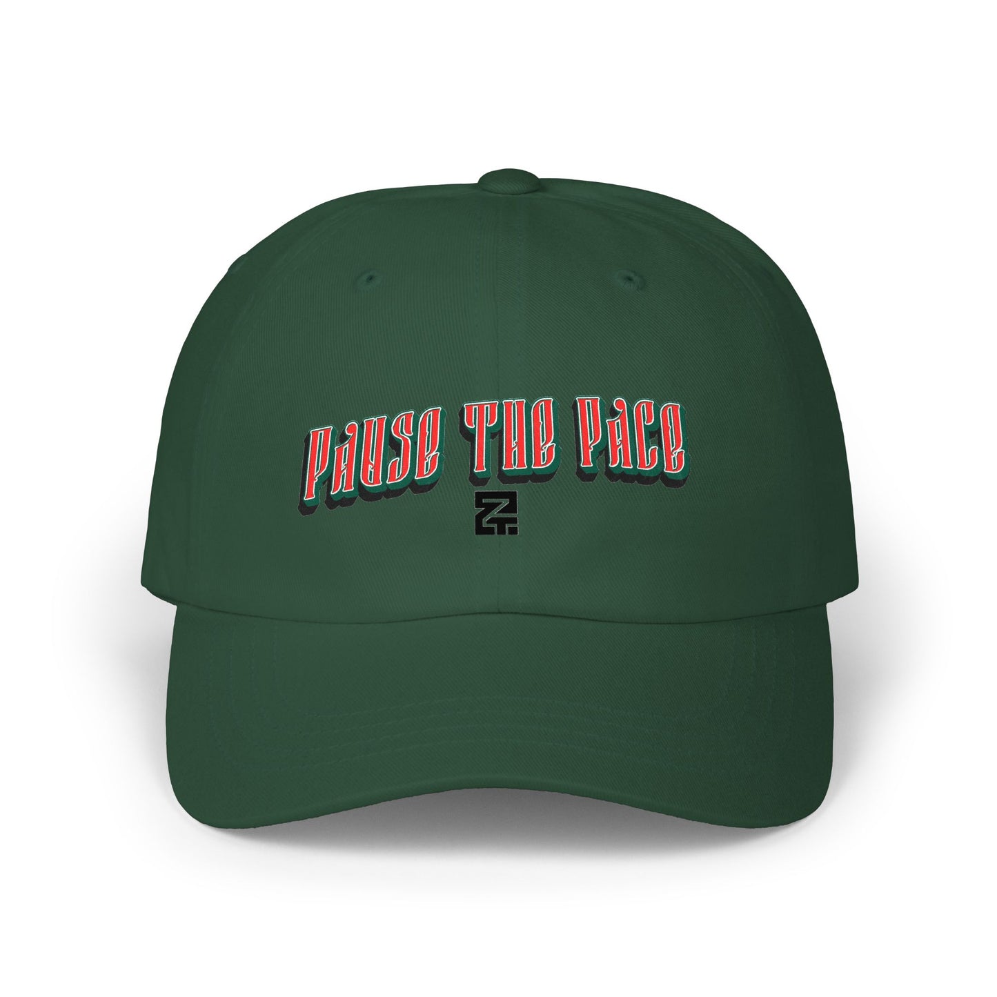 Dad Cap — "Pause the Pace" Embroidered Baseball Hat
