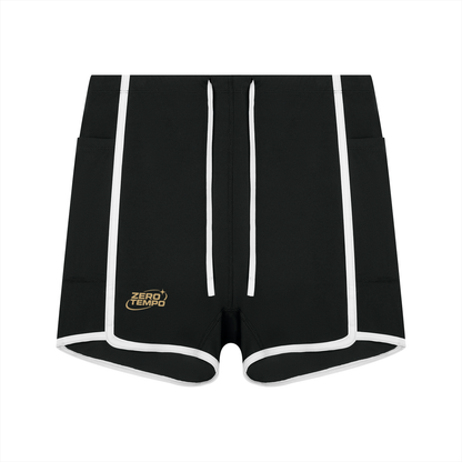 Women's High Rise Color Block Yoga Shorts