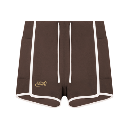 Women's High Rise Color Block Yoga Shorts