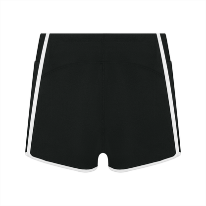 Women's High Rise Color Block Yoga Shorts