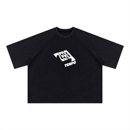 Unisex Mineral Wash Boxy Waffle T-Shirt