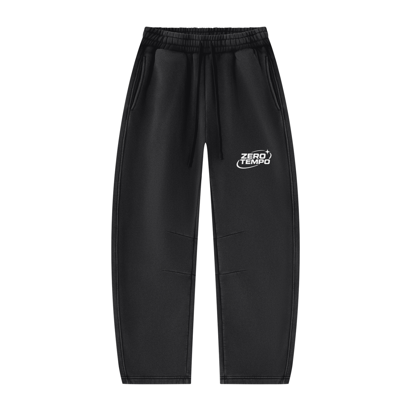 Unisex Vintage Wash Barrel Leg Fleece Sweatpants