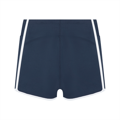 Women's High Rise Color Block Yoga Shorts