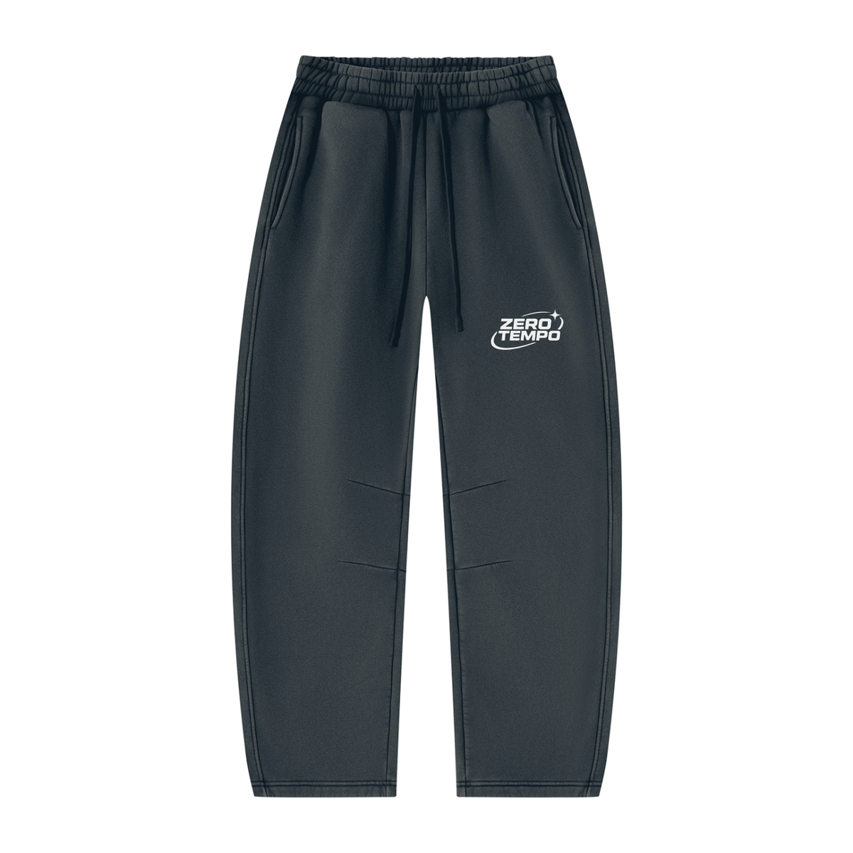 Unisex Vintage Wash Barrel Leg Fleece Sweatpants